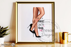 Life Is Short Buy the Heels Fashion Quote PNG Woman Legs Product Image 3
