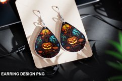 Stained Glass Halloween Earring Design Product Image 1
