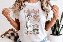 Hooked on Being Silly Goose PNG, Fishing Sublimation Design Product Image 6