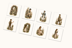 The Secret Garden Watercolor Clipart Product Image 7