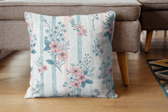 Grandmillennial Floral Seamless Digital Paper, Vintage Pink Product Image 7