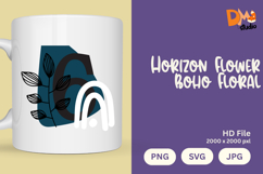 Horizon Flower Boho Floral Monogram Product Image 1