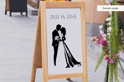 Bride and Groom SVG Bundle | 15 Wedding Couple Silhouettes Product Image 5