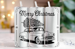 Merry Christmas Tumbler Wrap | Christmas | Sublimation Product Image 1