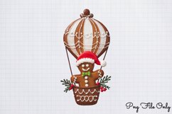 Watercolor Christmas Gingerbread Man Clipart Bundle PNG Product Image 8