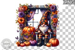Halloween Gnome Sublimation - Halloween Clipart PNG Product Image 1