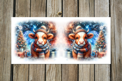 Christmas cow | 4 vintage Sublimation Mug design PLUS Product Image 3
