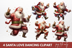 Santa Claus Sublimation Clipart Christmas Santa Png Product Image 1