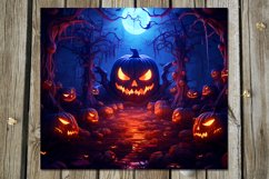 Bright Halloween | 7 Skinny tumbler sublimation designs, JPG Product Image 7