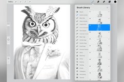 80 Procreate Stylish Animals haute couture Stamp Brushes Product Image 3