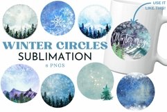 Winter Scenes Snowflake Scrapbooking Sublimation Backgrounds Product Image 1