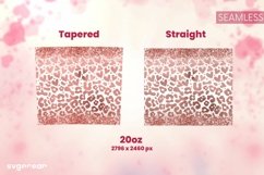 Valentine’s Leopard Tumbler Sublimation | Skinny 20 oz Product Image 7