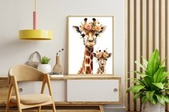 Floral Animals Mom and Baby Wall Art Clipart Product Image 10