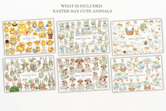 Spring &amp; Easter Animals Clipart Huge Bundle - Spring Clipart Product Image 3