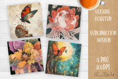 Tarot Card Funny, Square Coaster, Sarcastic Sublimation Product Image 1