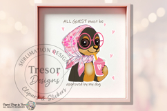 Cute Chihuahua Dog PNG Pink Scarf Funny Pet Lover Design Product Image 9