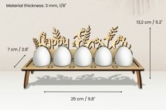 Happy Easter Eggs Holder Laser Cut | Glowforge | SVG Product Image 2