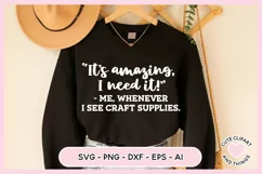 Crafter SVG - Me Whenever I See Craft Supplies SVG Product Image 6