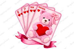 Playing Cards Valentine 6 7 PNG, Preppy 67 Six Seven PNG Product Image 3
