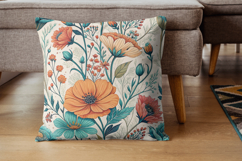 Cool Trendy Wildflowers Seamless Pattern, Modern Floral Product Image 7