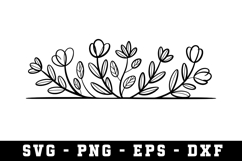 Wildflowers Svg Design | Svg Files for Cricut Product Image 1