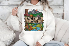 Adventure Awaits PNG, Vintage Mountain Camping Sublimation Product Image 7