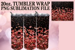 Glitzy Leopard Pattern Tumbler Wrap: Sublimation - 20oz Product Image 1