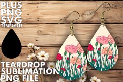 Sublimated Floral Earring Patterns Product Image 1