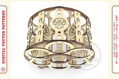 Wine Shelf v7 d95- laser cutting file - Glowforge ready SVG Product Image 7