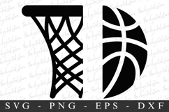Basketball Monogram SVG | SVG Cut files | Cricut Product Image 1