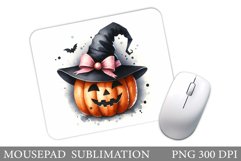 Cute Pumpkin Mouse Pad. Halloween Pumpkin Mouse Pad Design Product Image 1