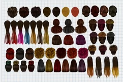 African American Hairstyles clipart PNG digital download Product Image 10