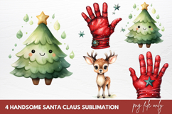 Hand Drawn Christmas Clipart Sublimation Product Image 1
