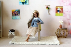 Miniature simple chair laser cut download file dollhouse fur Product Image 7
