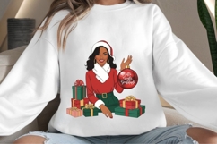 Christmas motivational women png design for T-shirts Product Image 4