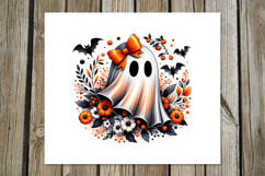 Cute ghost | Funny Halloween Skinny tumbler sublimation P2 Product Image 3