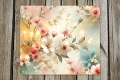 Watercolor Flowers | 8 gentle tumbler Sublimation designs Product Image 4