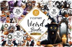 Weird Halloween Clipart Huge Bundle Product Image 1