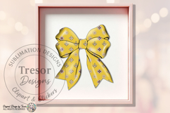 Yellow Luxury Coquette Bow PNG Chic Fashion Elegant Ribbon Product Image 8