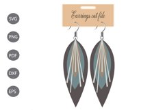 Earrings SVG Template Design Product Image 1
