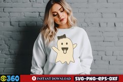 Cute Ghost Clipart, Cute Ghost Clipart Sublimation Product Image 3