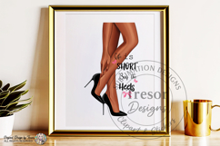 Life Is Short Buy the Heels Fashion Design Black Woman Legs Product Image 8