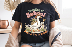 First Day of School PNG, Western Duck Sublimation Design Product Image 7