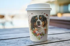 4 Cute Puppy Portrait, Lovely Dogs , 4 Watercolor Cute dogs Product Image 4
