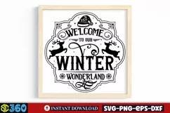 Welcome to our winter wonderland SVG, Christmas SVG Product Image 2