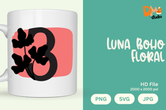 Luna Boho Floral Monogram Product Image 1