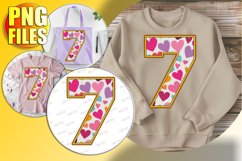 7 Doodle Letter Valentine Romantic Joyful Charm! Product Image 1