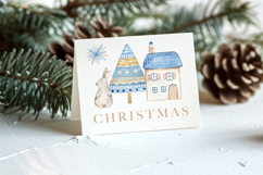 Watercolor Scandinavian Christmas Clipart Product Image 7