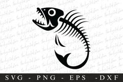 Fish skeleton SVG | SVG Cut files | Cricut Product Image 1