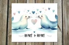 Valentine animals | cute seal Skinny tumbler design Product Image 3